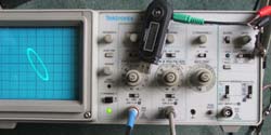 MP3 connected to scope